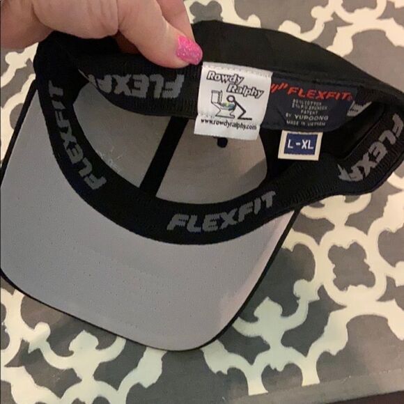 NIP Rowdy Ralphy Ball Cap w/ puking guy Black L-XL - Picture 7 of 7